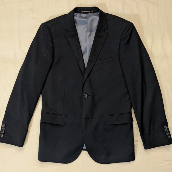 Groomsman Suit Blue Suit 38R Slim Fit - Picture 1 of 11
